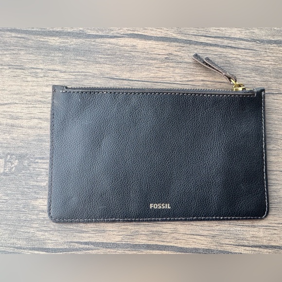 Fossil Black Textured Wallet - Picture 1 of 5